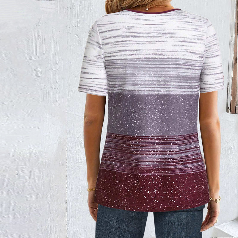 ZADIYA™ | GRADIENT BLOUSE WITH RELAXED CASUAL FIT