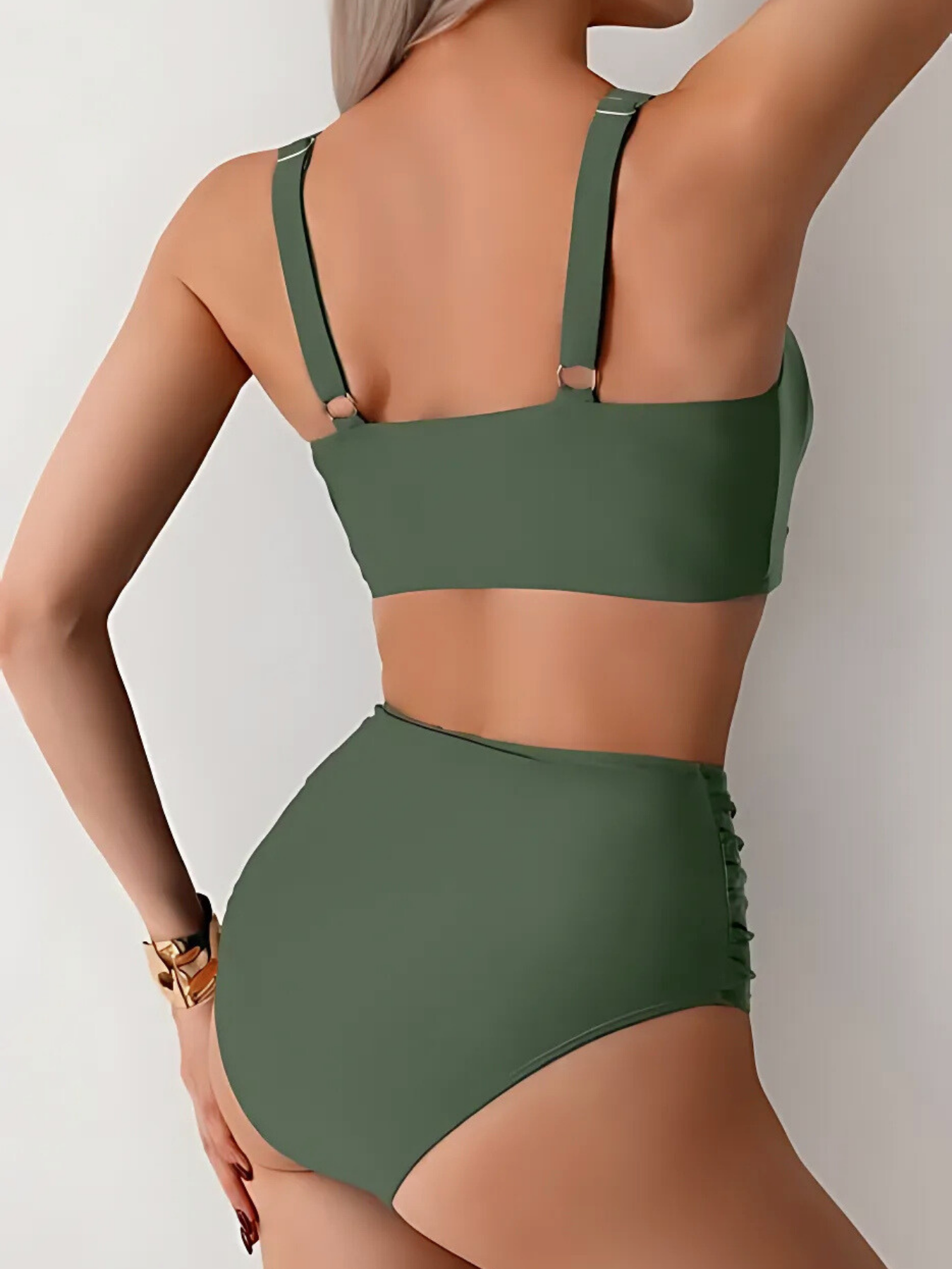 ZADIYA™ | Bandeau Bikini with Frills