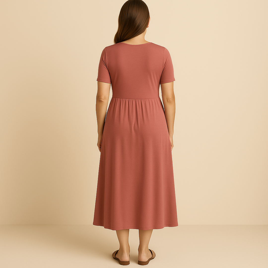ZADIYA™ | AIRY A-LINE MAXI DRESS