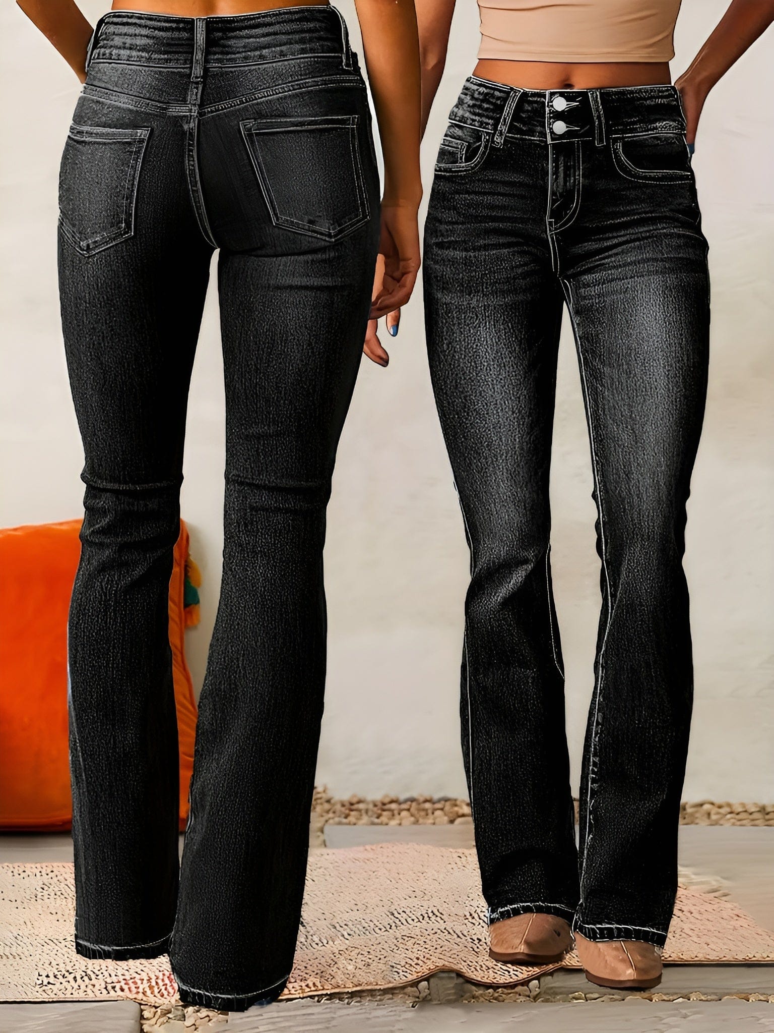 ZADIYA™ | Ivana High-Waisted Flared Jeans