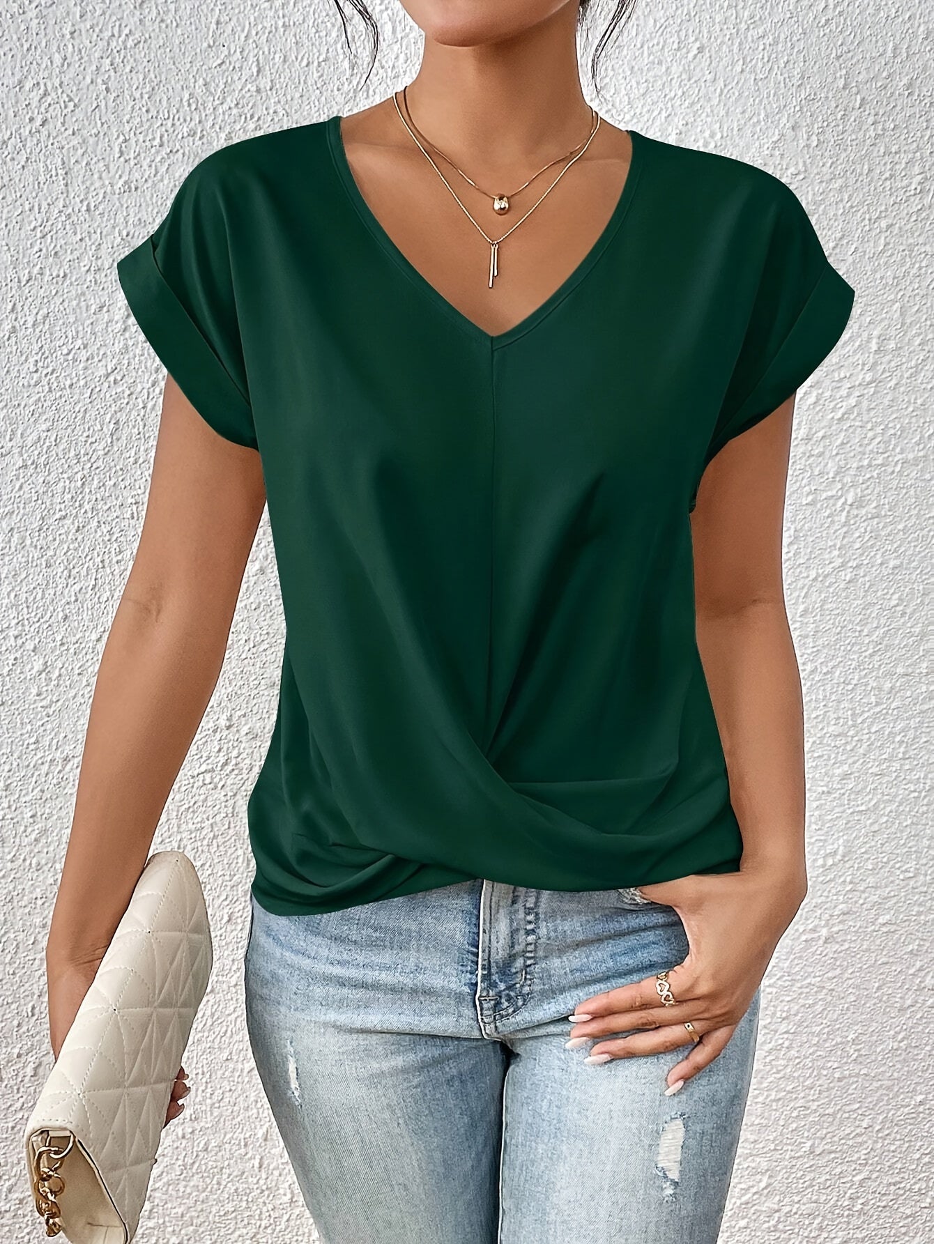 ZADIYA™ | RELAXED SWEETHEART NECK TEE