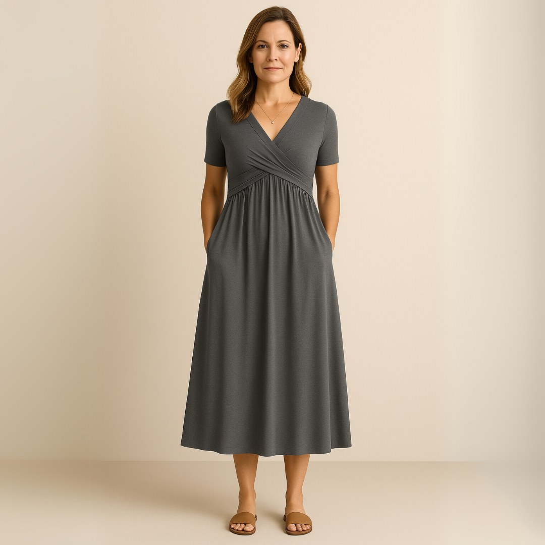 ZADIYA™ | AIRY A-LINE MAXI DRESS
