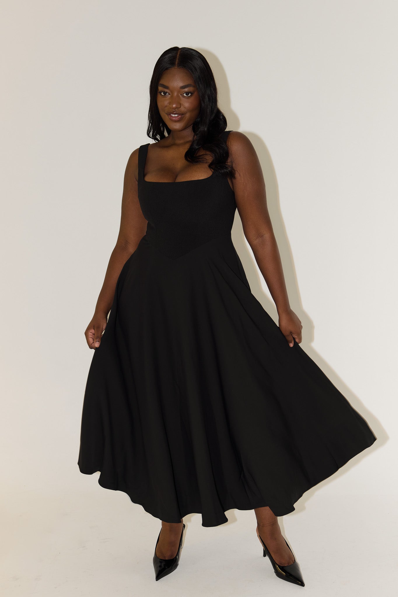 ZADIYA™ | Timeless Flowy Midi Dress