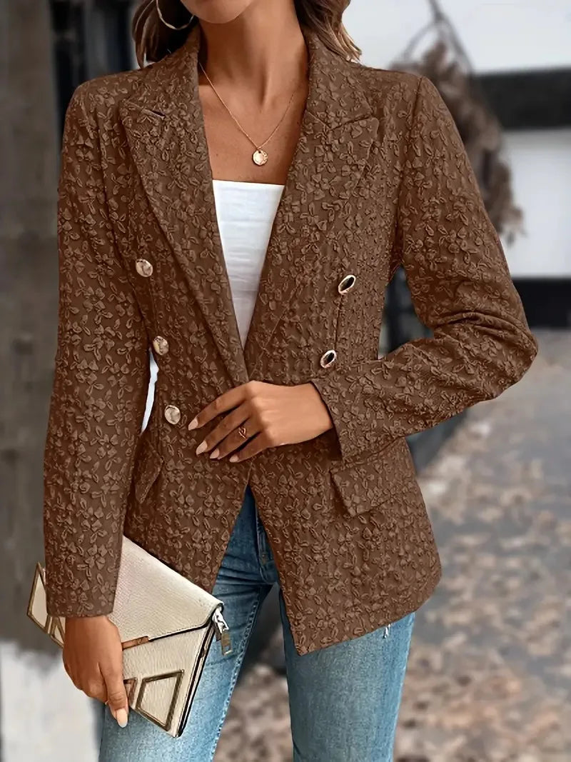 ZADIYA™ | Stylish Double Breasted Pockets Vintage Blazer