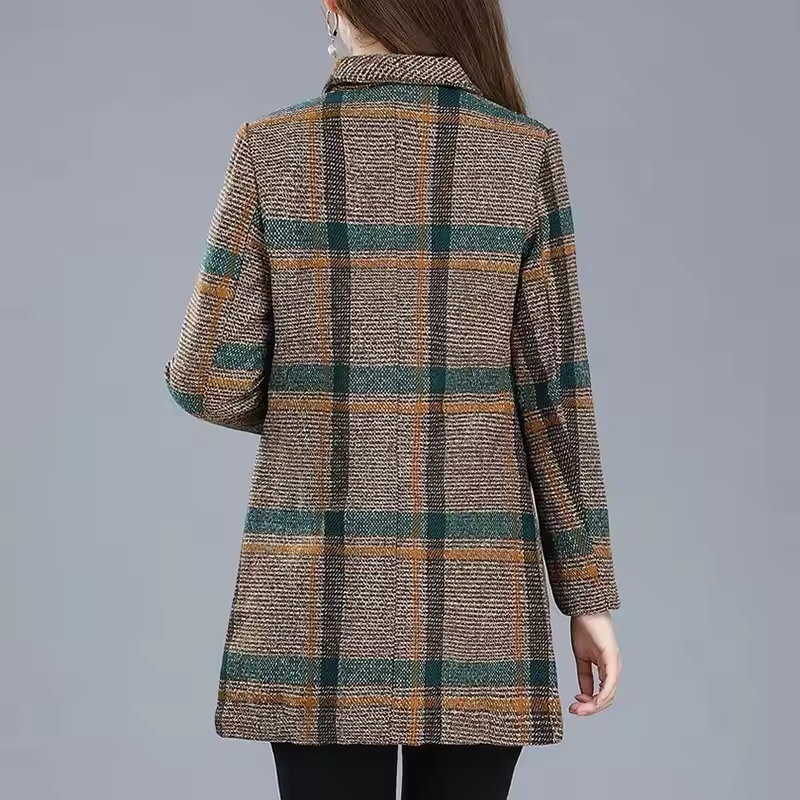 ZADIYA™ | Elegant Plaid Blazer