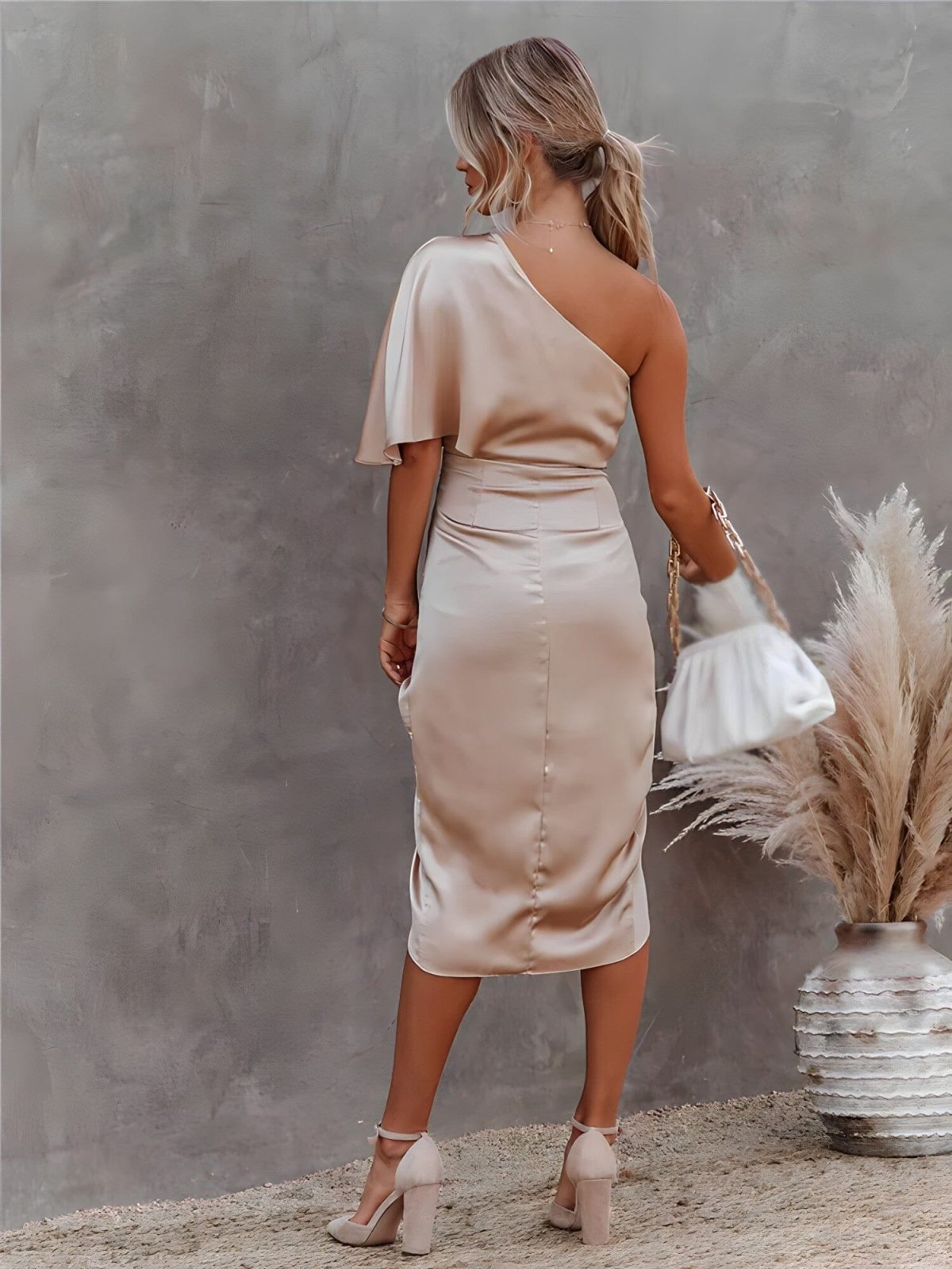 ZADIYA™ | SILK SPLIT DRESS