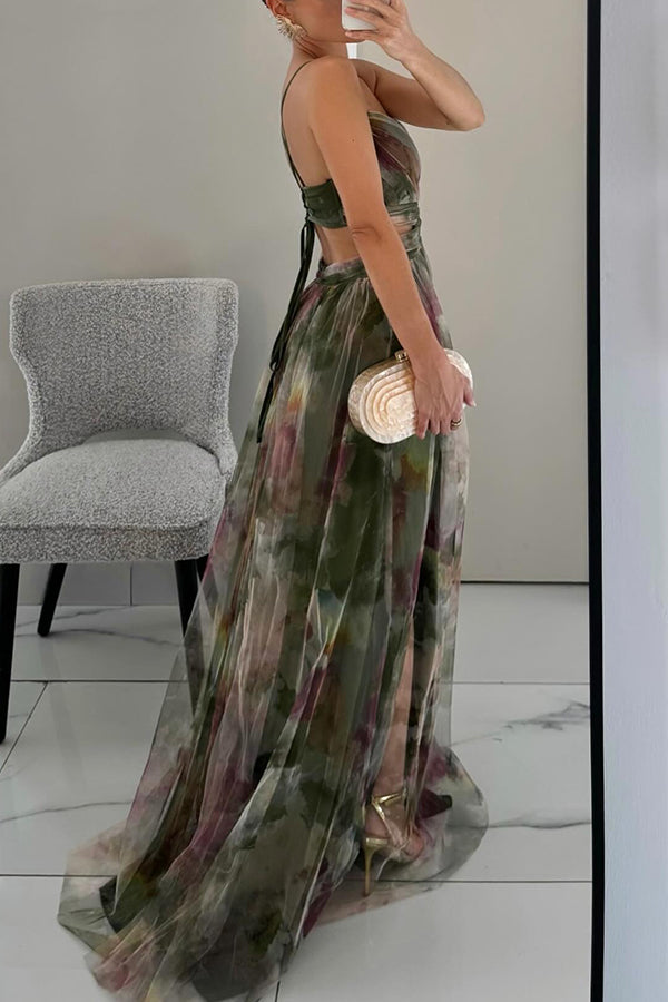 ZADIYA™ | FLOWING FLORAL MAXI DRESS