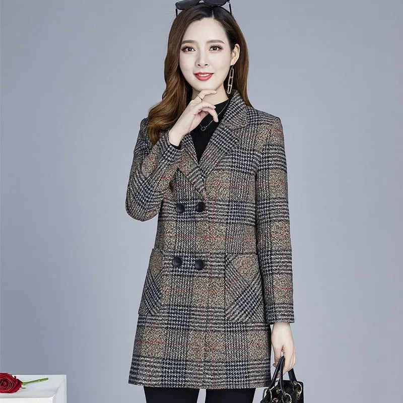 ZADIYA™ | Elegant Plaid Blazer
