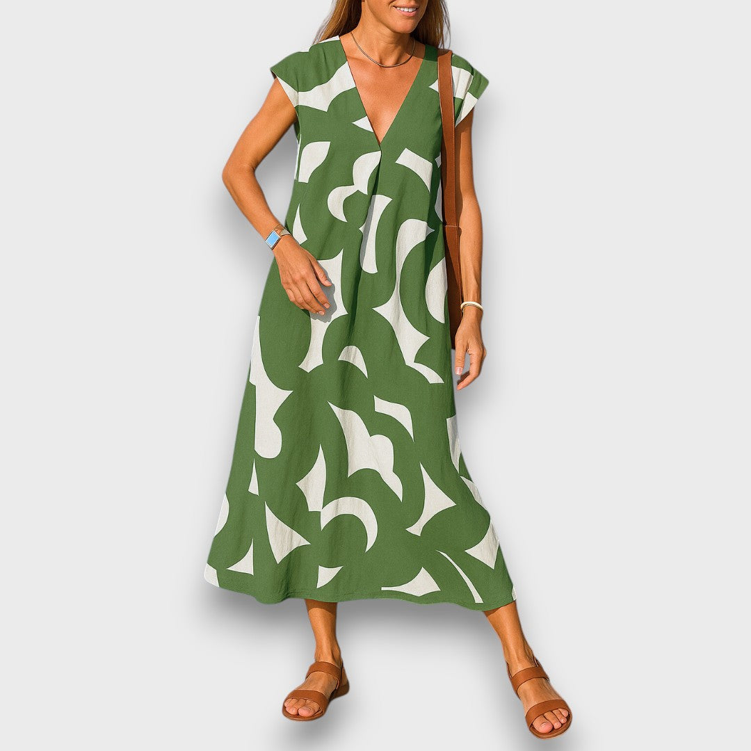 ZADIYA™ | Lightweight V-neck Dress