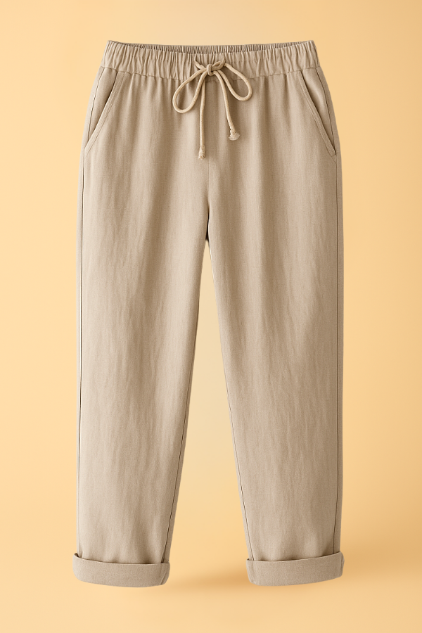 ZADIYA™ | COTTON-LINEN TROUSERS