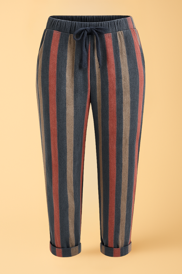 ZADIYA™ | COTTON-LINEN TROUSERS