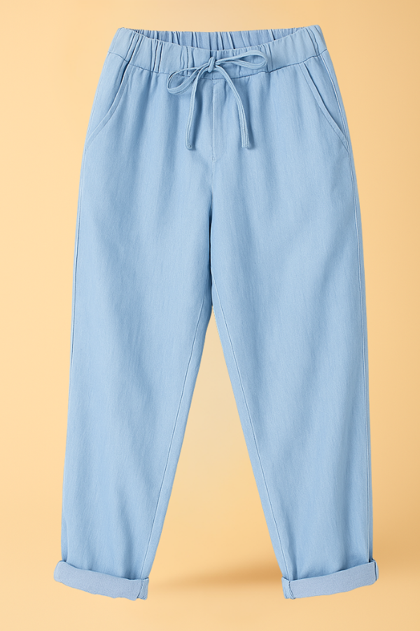 ZADIYA™ | COTTON-LINEN TROUSERS