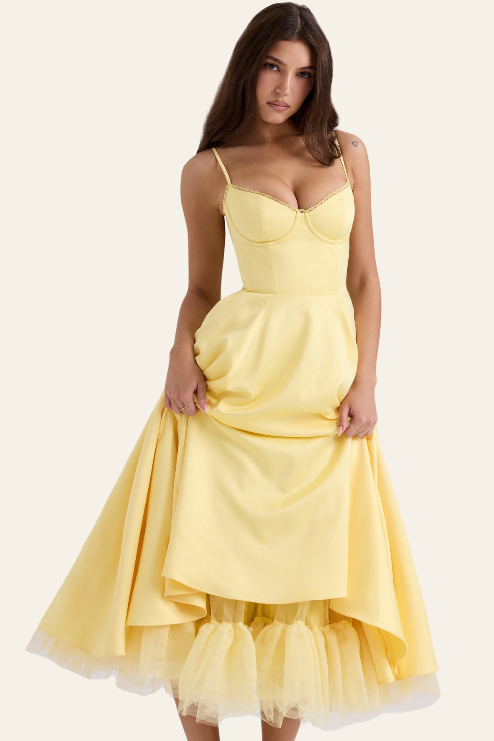 ZADIYA™ | TULLE MIDI DRESS
