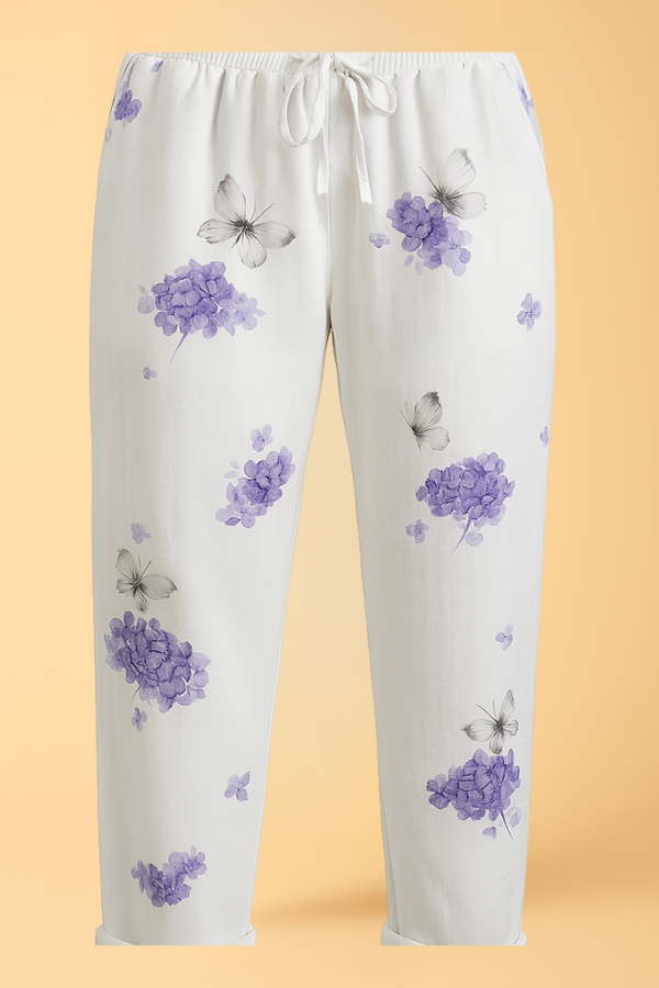 ZADIYA™ | COTTON-LINEN TROUSERS