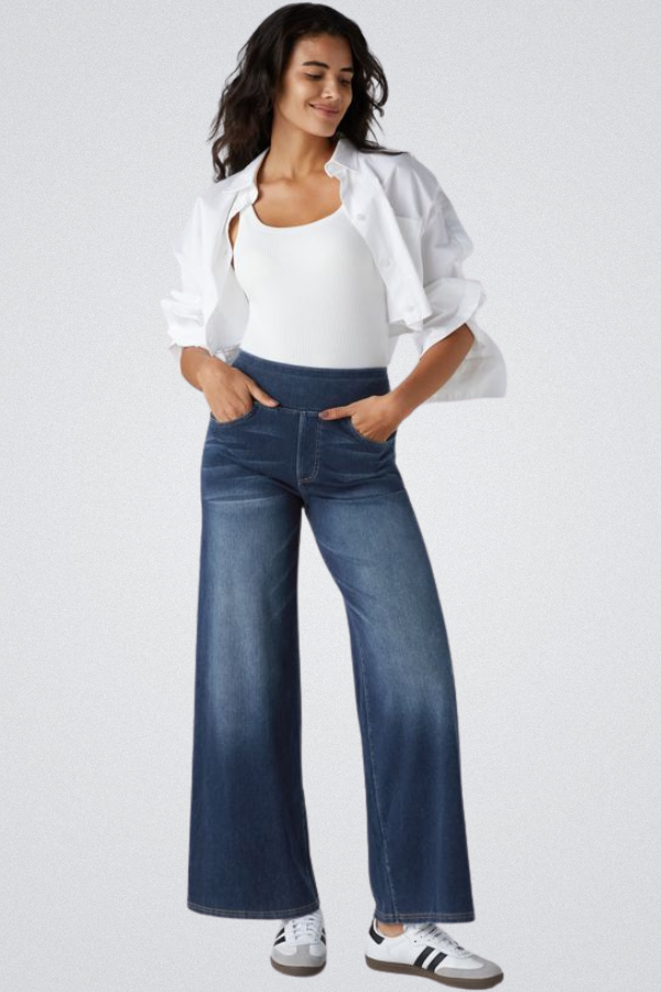 ZADIYA™ | HIGH WAIST WIDE LEG JEANS