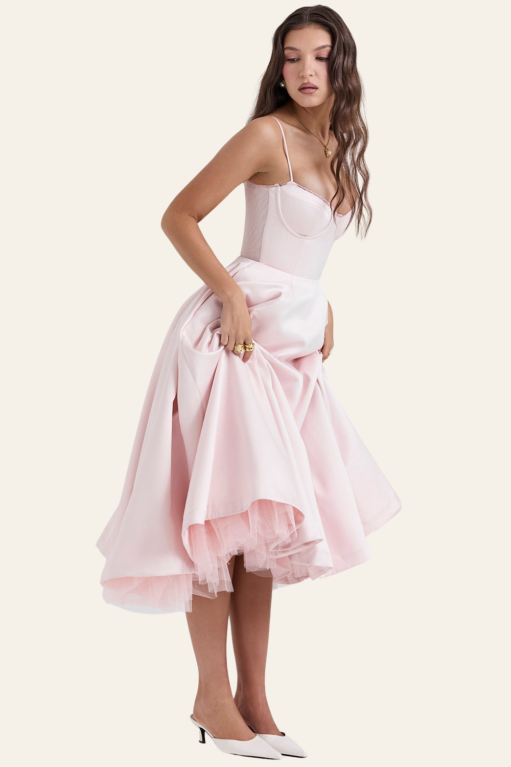ZADIYA™ | TULLE MIDI DRESS