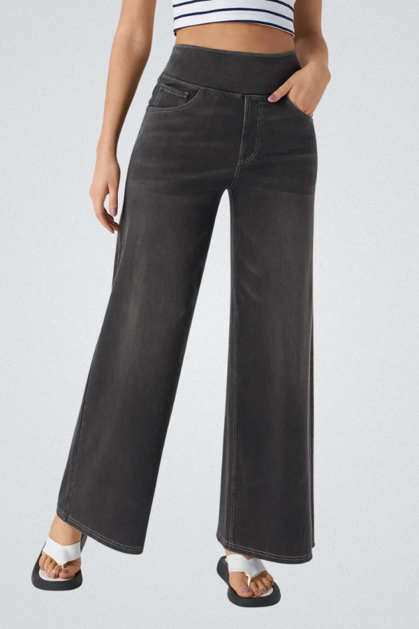 ZADIYA™ | HIGH WAIST WIDE LEG JEANS