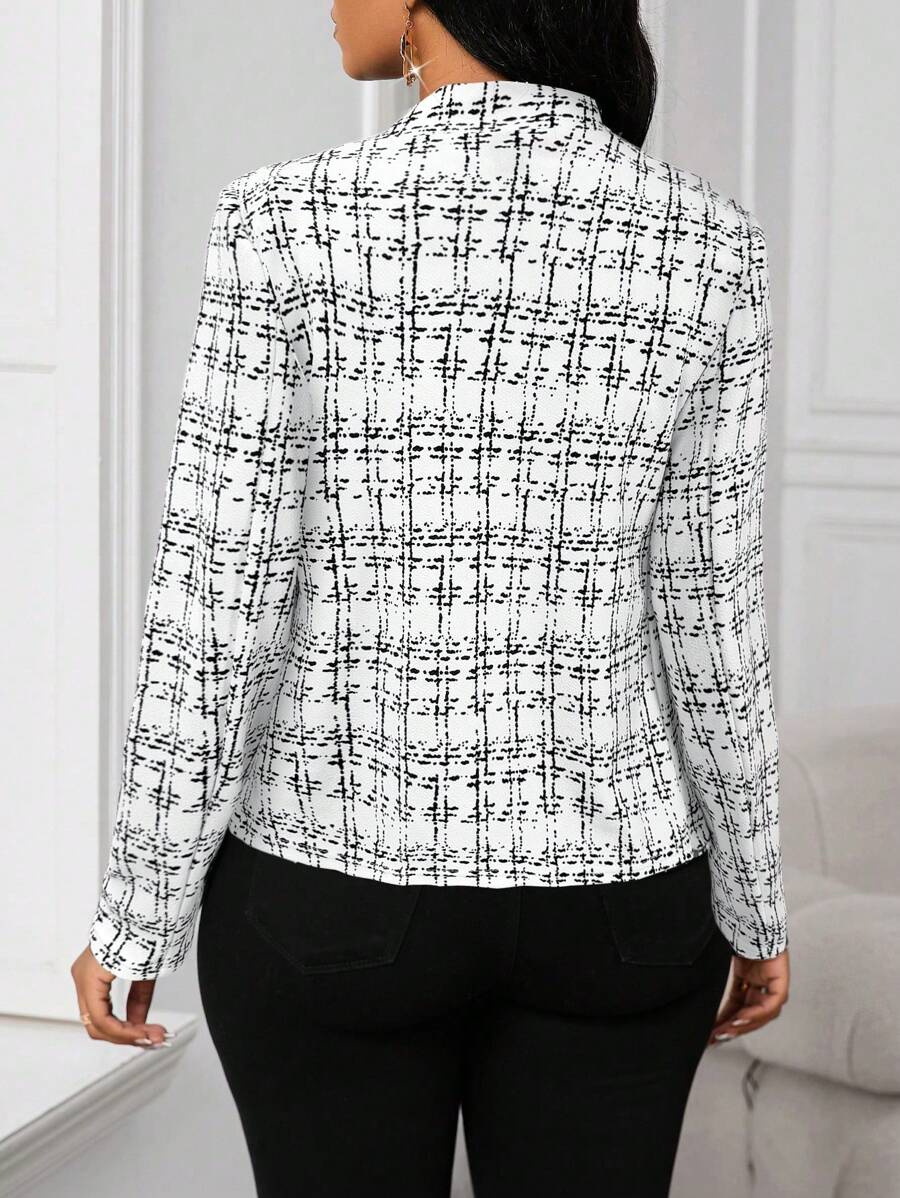 ZADIYA™ | Chic Plaid Blazer