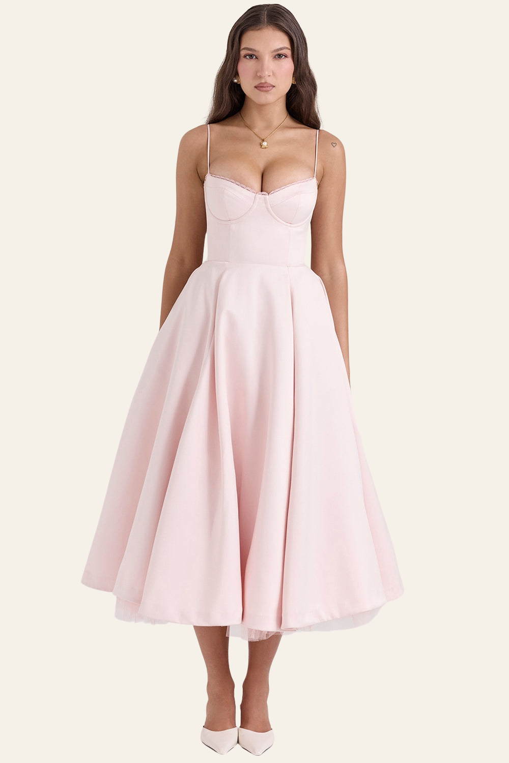 ZADIYA™ | TULLE MIDI DRESS