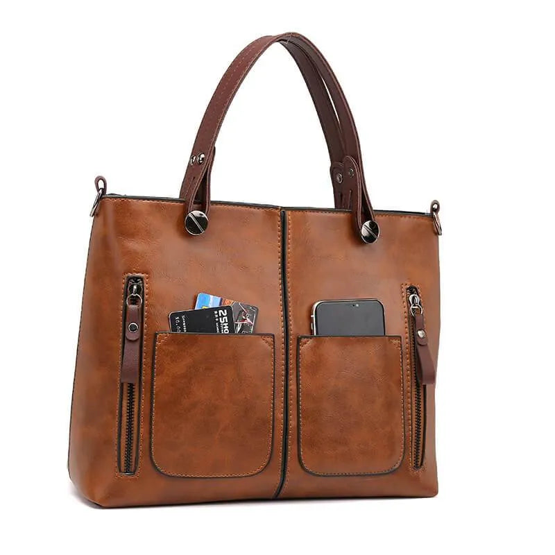ZADIYA™ | LEATHER SHOULDER BAG