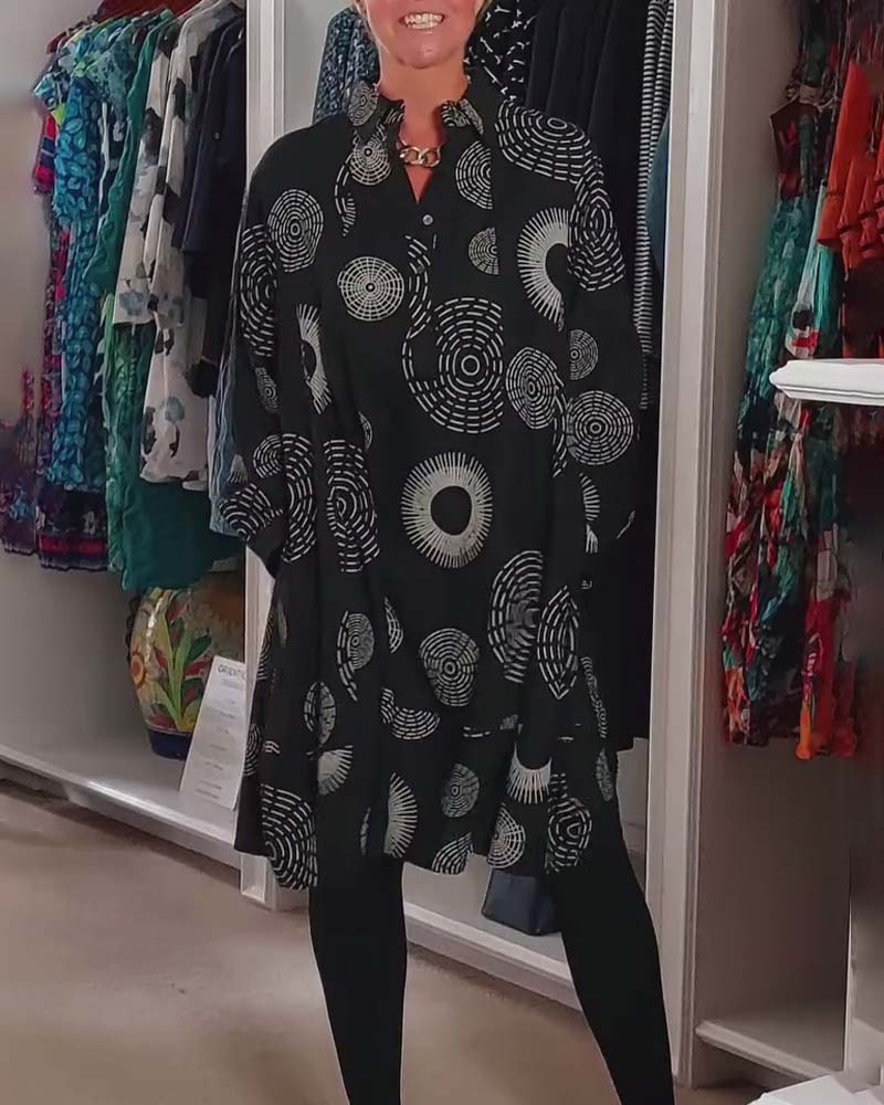ZADIYA™ | Geometric Wrap Dress