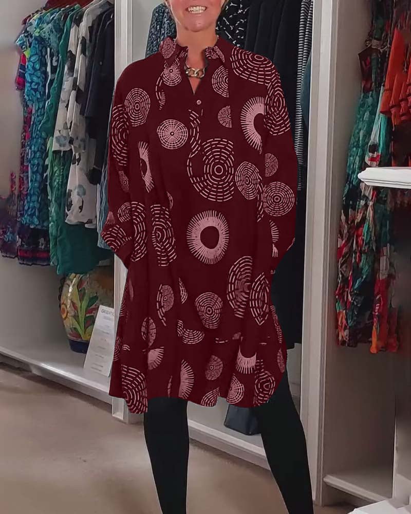 ZADIYA™ | Geometric Wrap Dress