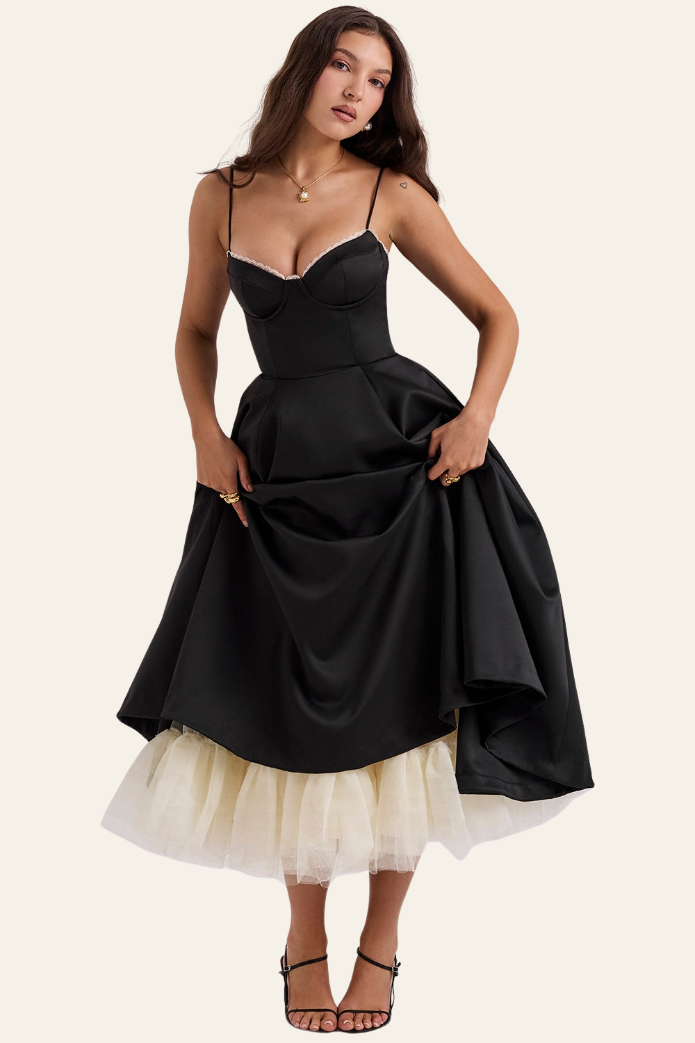 ZADIYA™ | TULLE MIDI DRESS