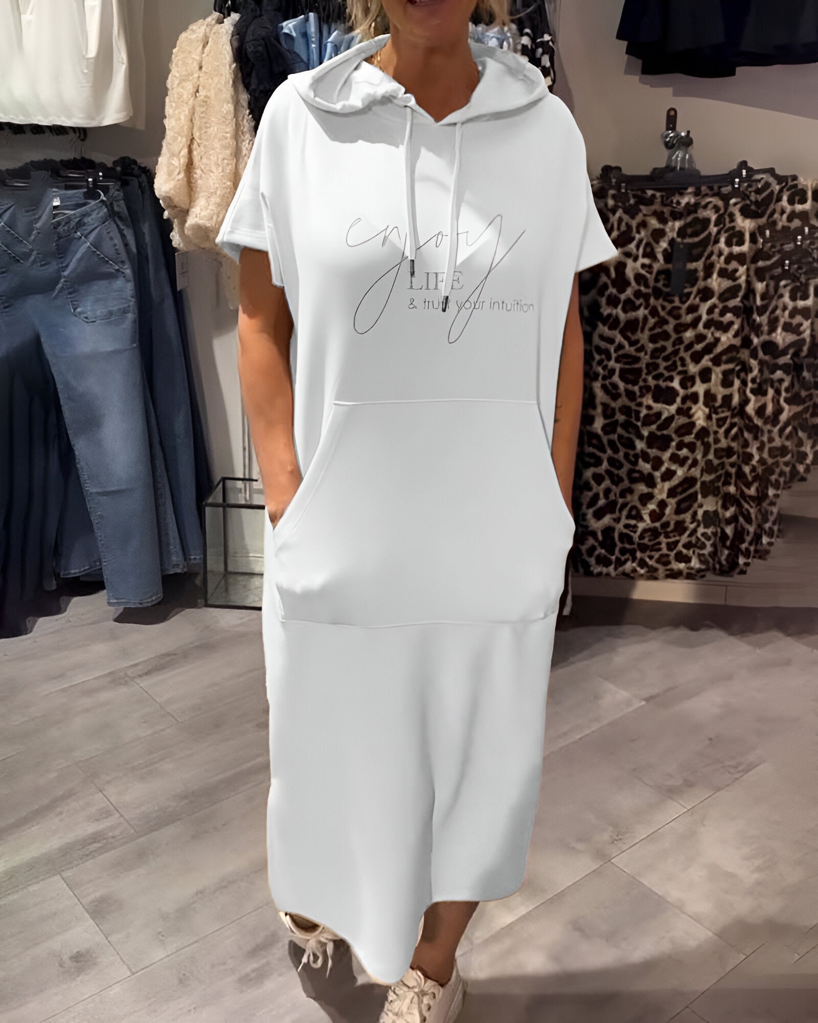 ZADIYA™ | Casual Hoodie Dress