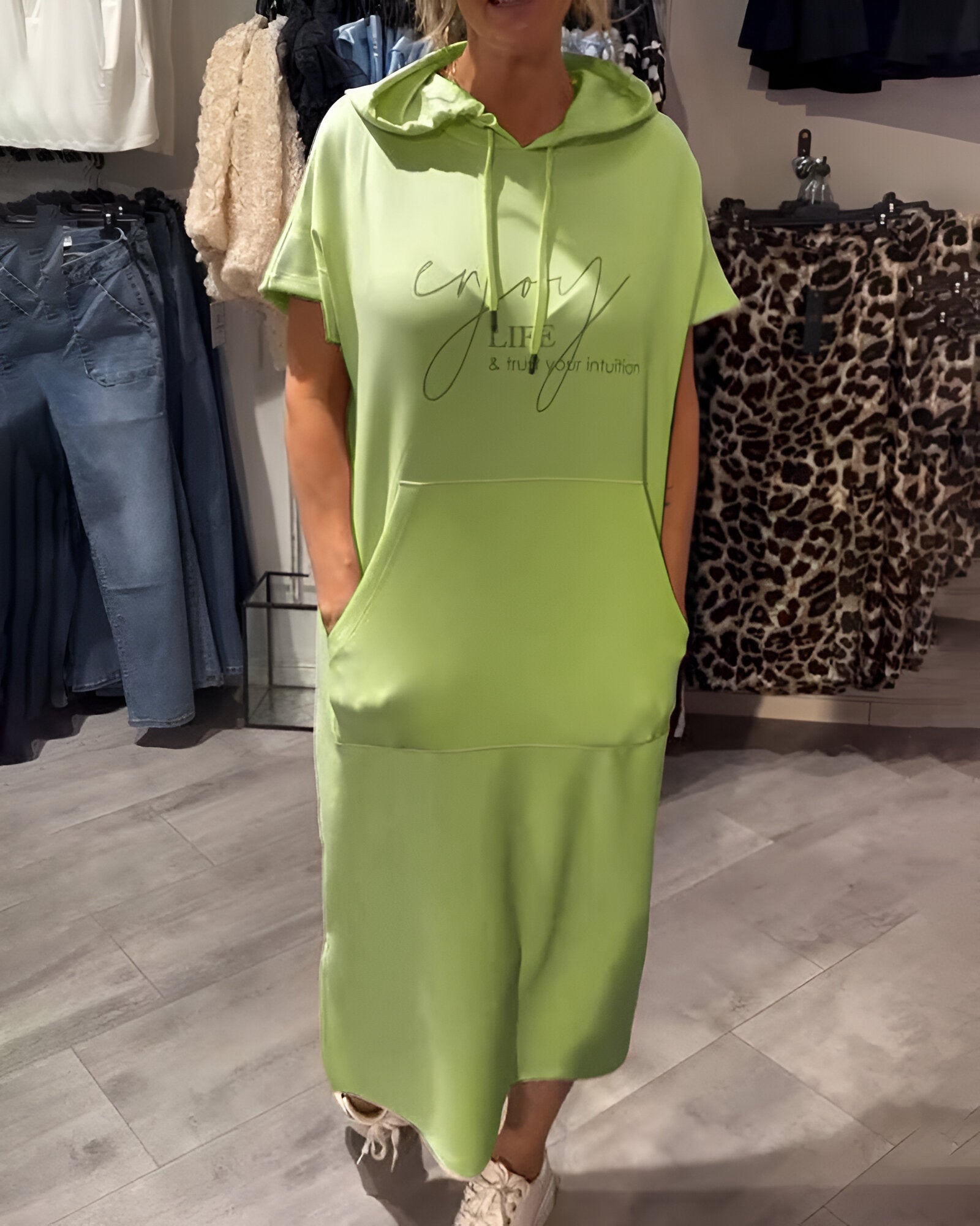 ZADIYA™ | Casual Hoodie Dress