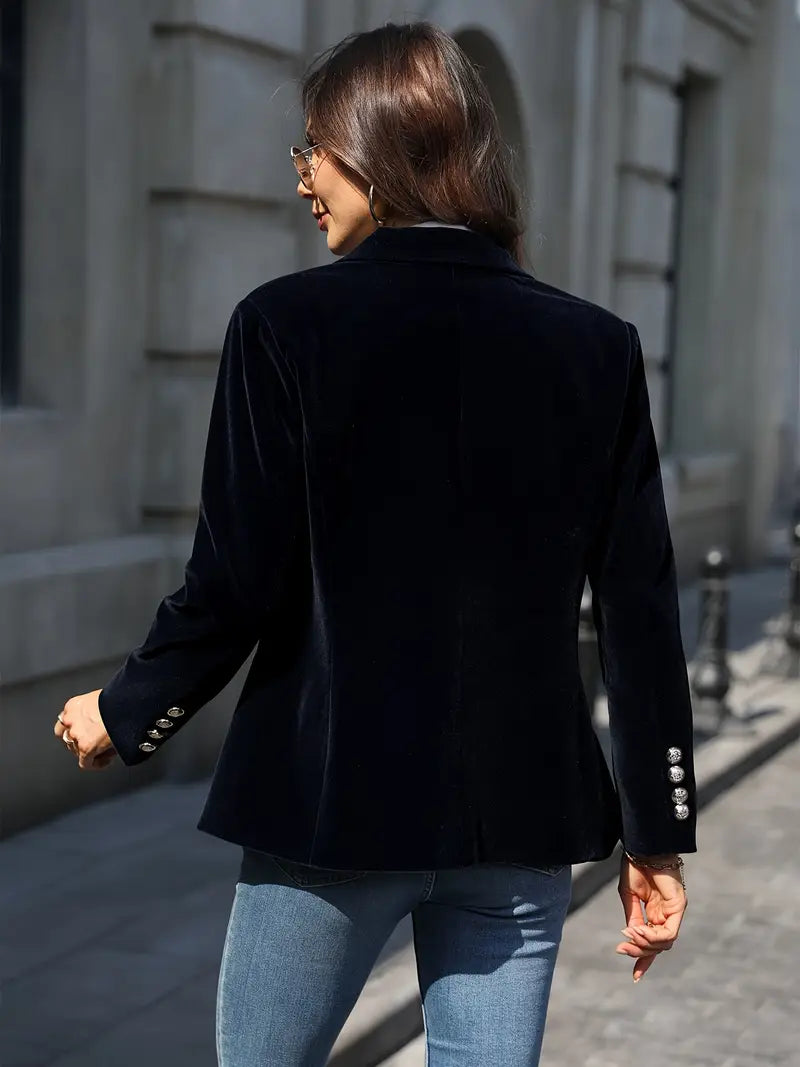 ZADIYA™ | Elegant Velvet Blazer