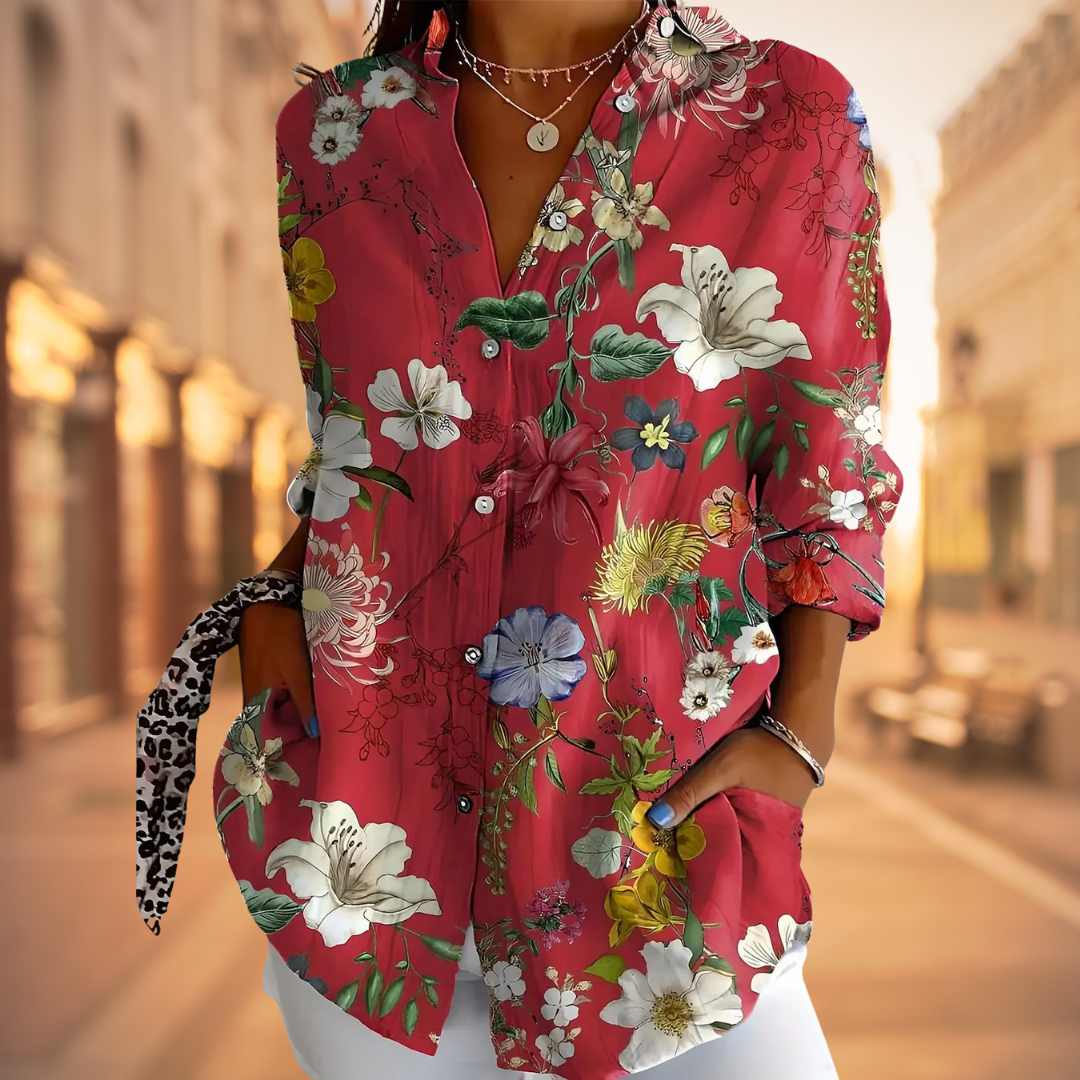 ZADIYA™ | FLORAL PRINT BLOUSE