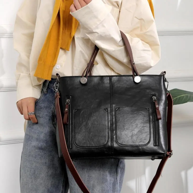 ZADIYA™ | LEATHER SHOULDER BAG
