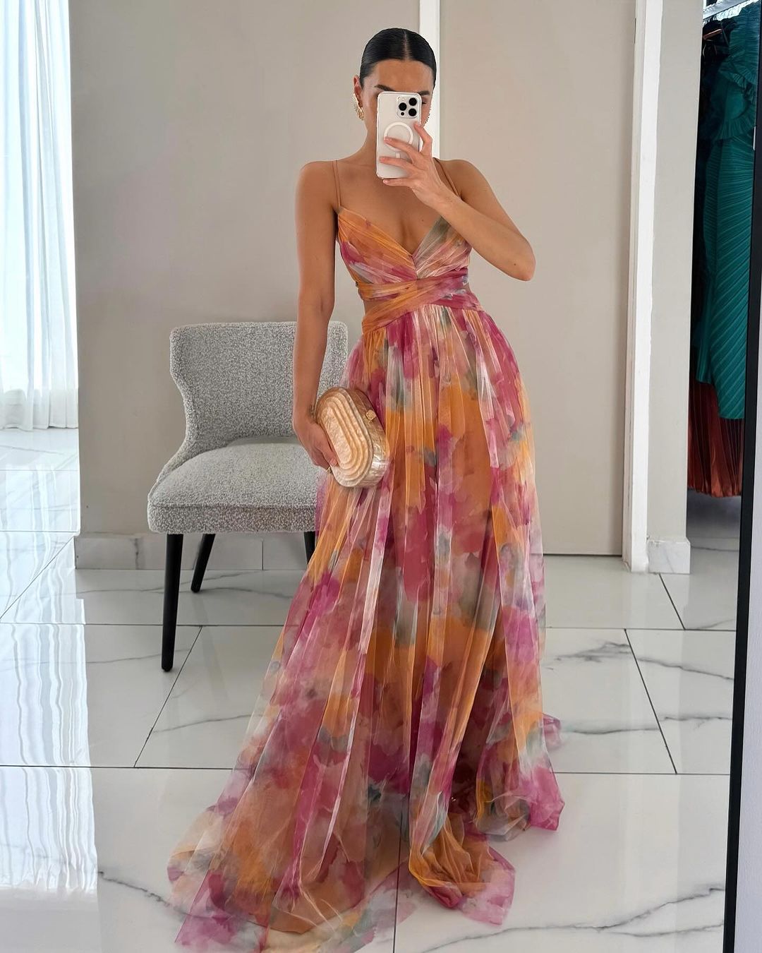 ZADIYA™ | FLOWING FLORAL MAXI DRESS