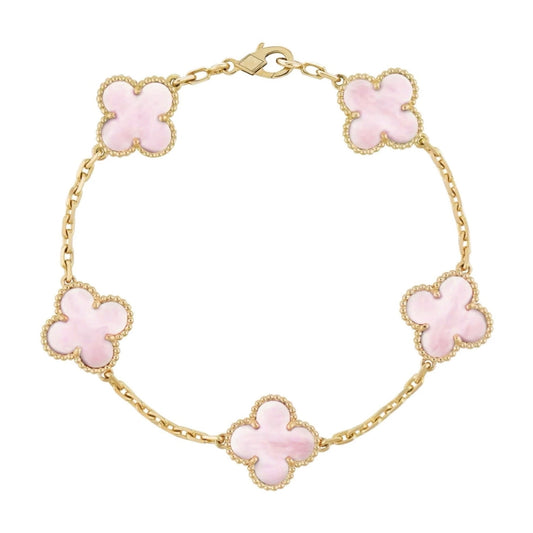 Roséguld | Fyrklöverarmband