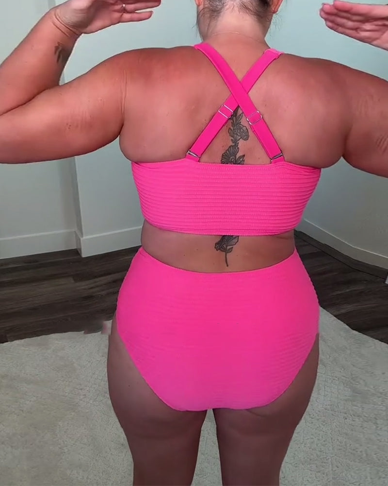 ZADIYA™ | Plain Triangle Bikini