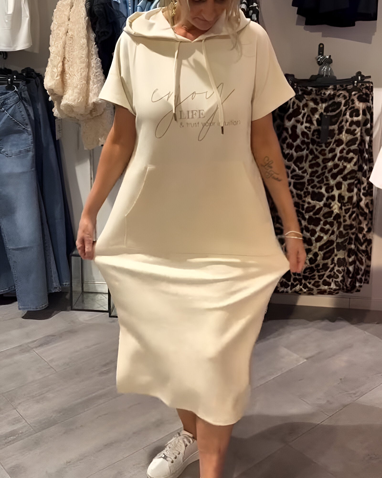 ZADIYA™ | Casual Hoodie Dress