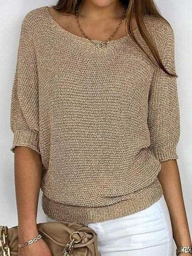 ZADIYA™ | Soft Taupe Oversized Sweater