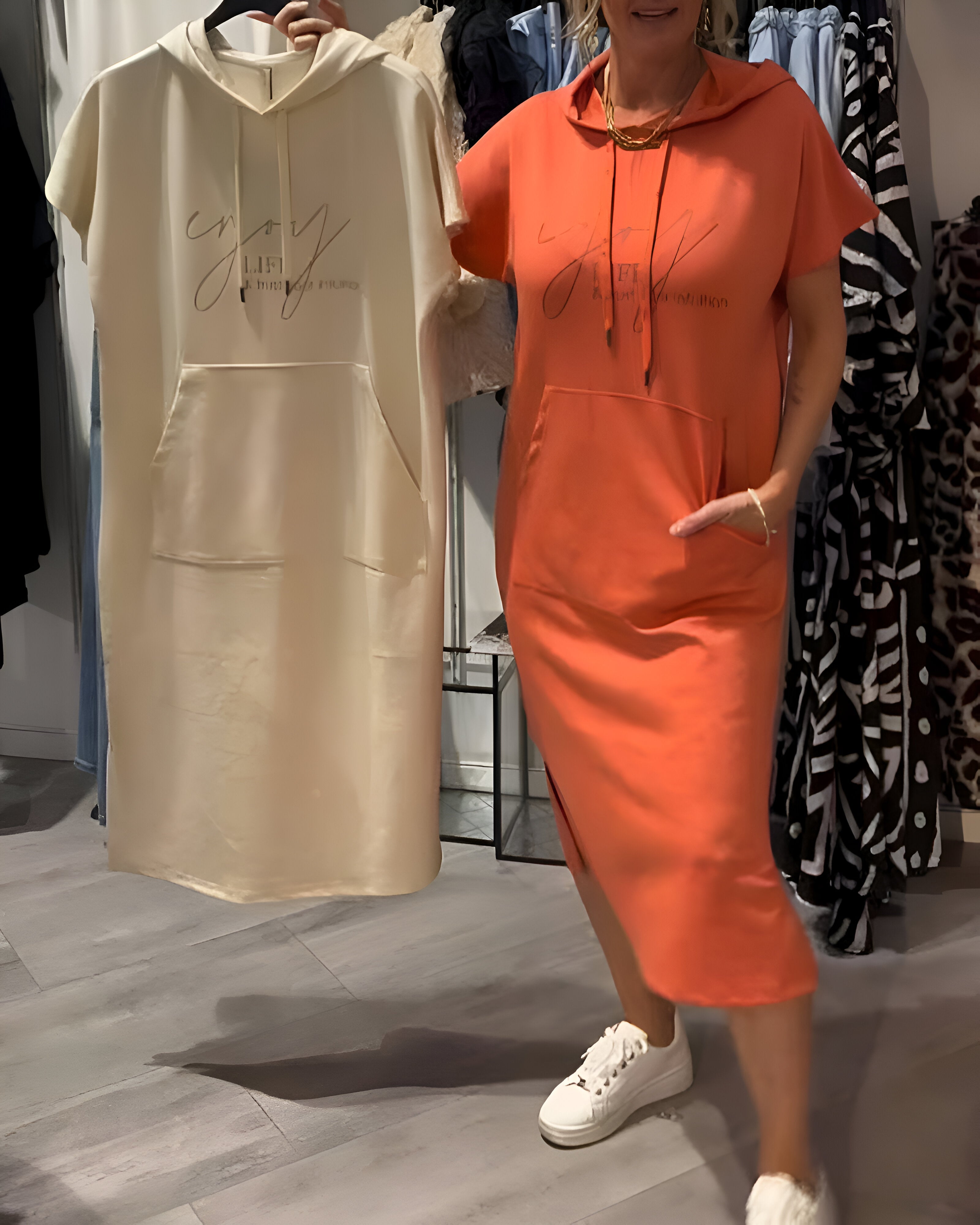 ZADIYA™ | Casual Hoodie Dress