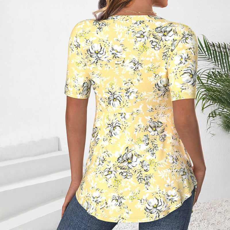 ZADIYA™ | ELEGANT FLORAL BLOUSE WITH FLOWY FIT
