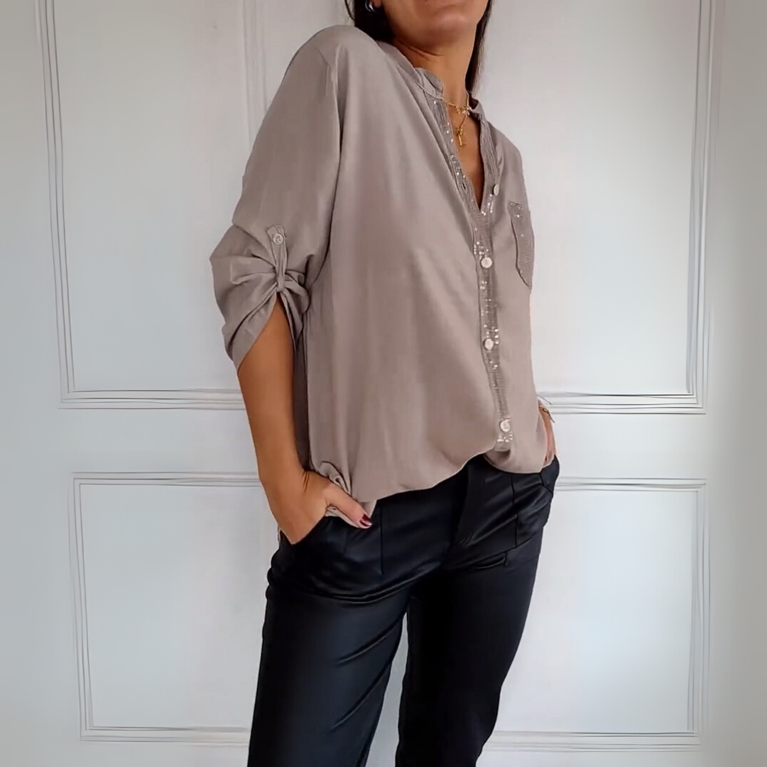ZADIYA™ | CASUAL PANELLED TOP