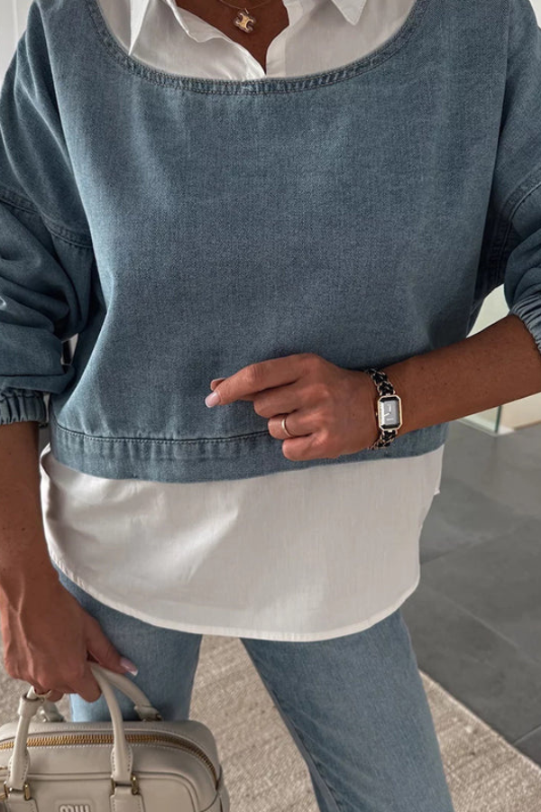 ZADIYA™ |  DENIM TWO-PIECE SET
