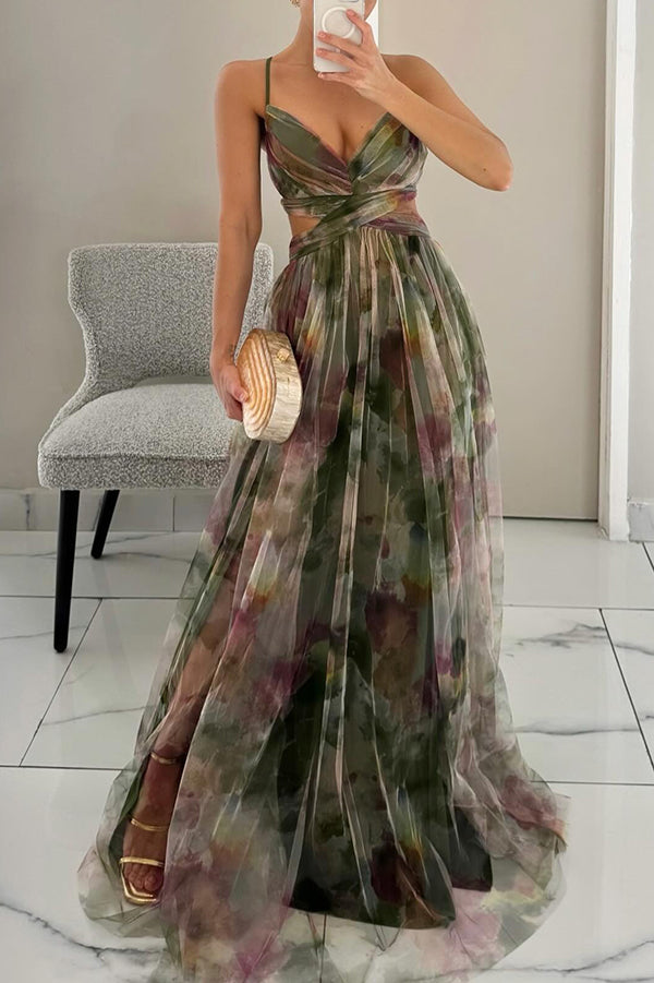 ZADIYA™ | FLOWING FLORAL MAXI DRESS