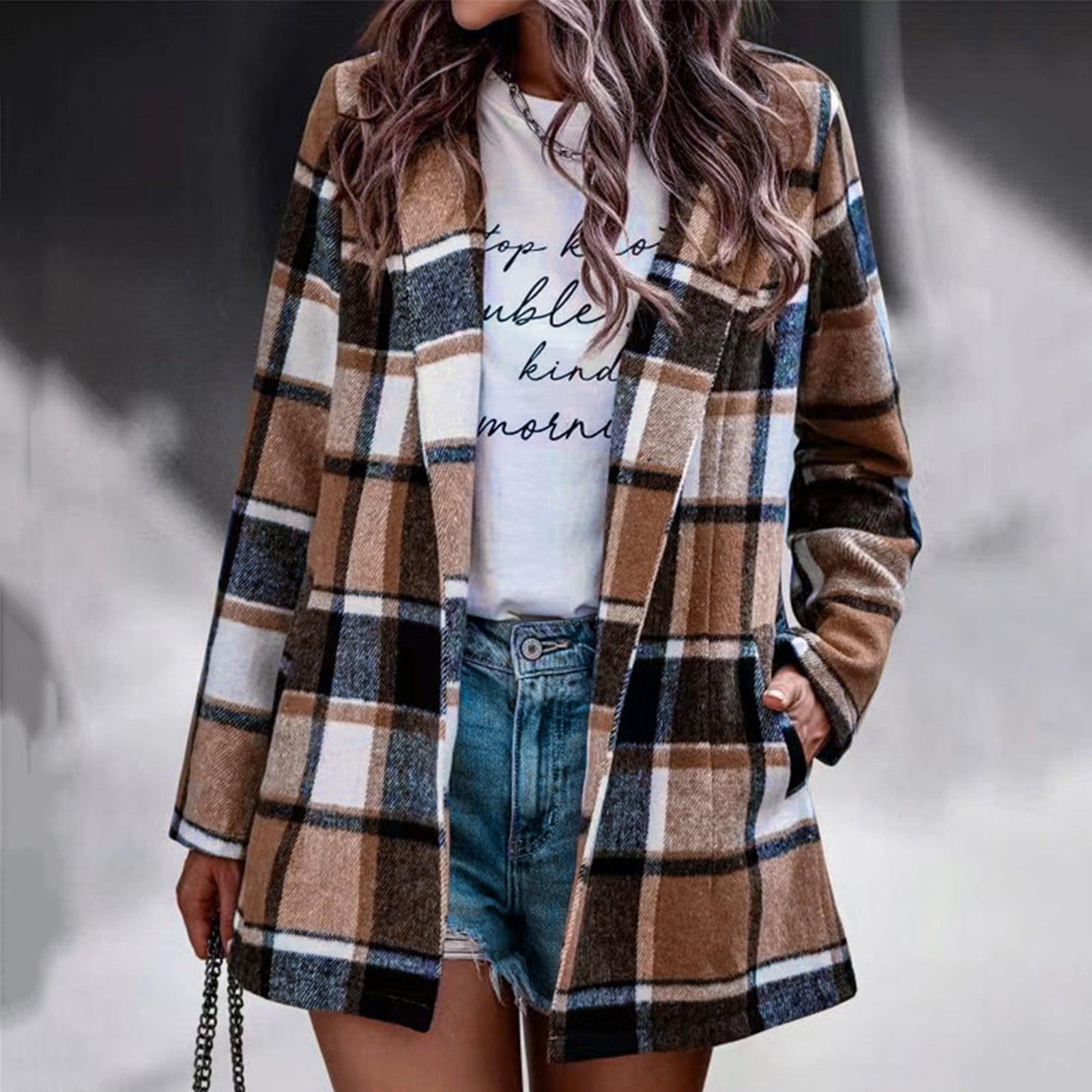 ZADIYA™ | Vintage Plaid Blazer