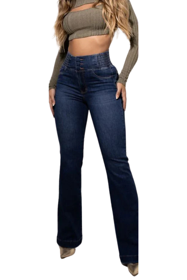 ZADIYA™ | HIGH-WAIST STRETCH FLARED JEANS