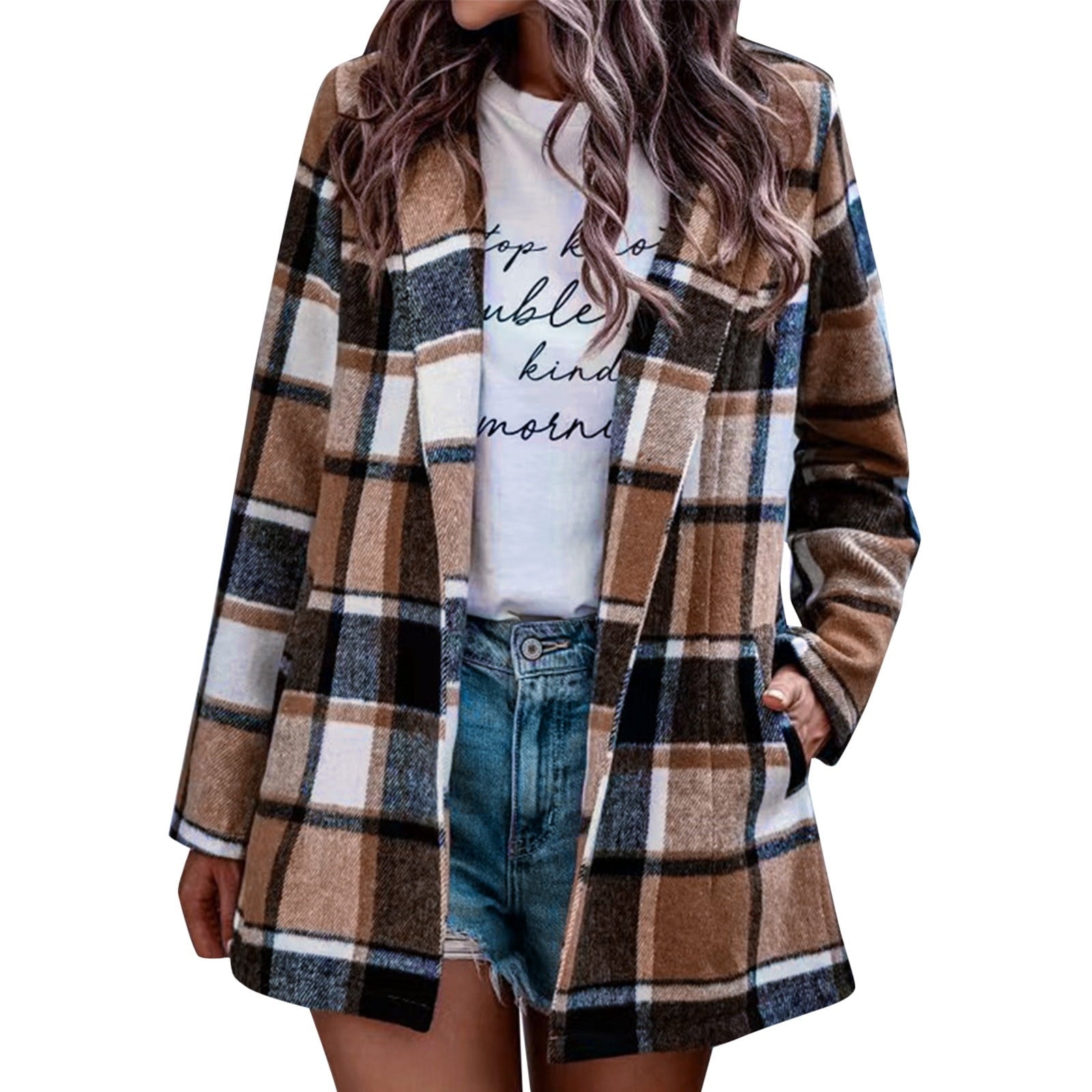 ZADIYA™ | Vintage Plaid Blazer
