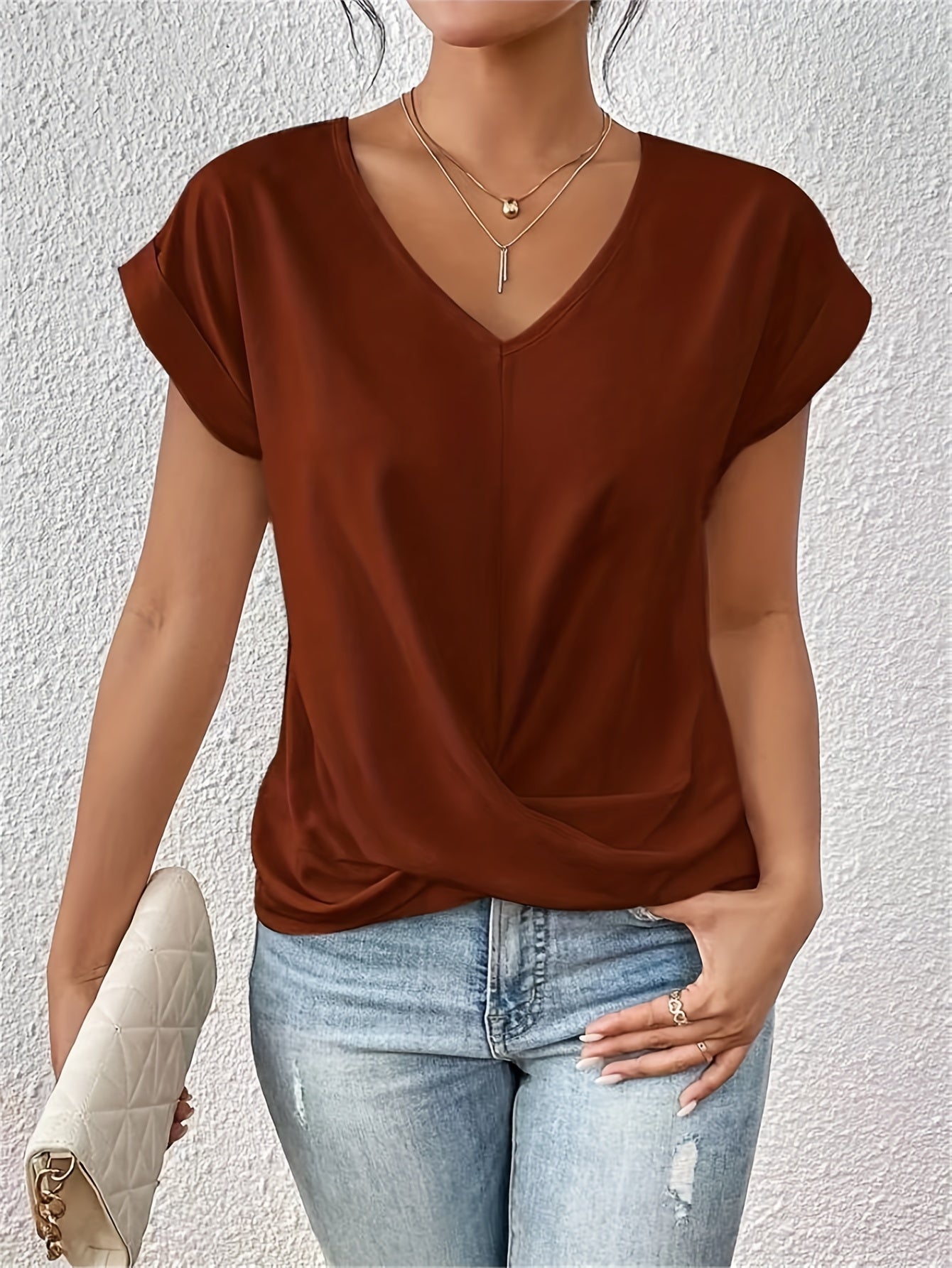 ZADIYA™ | RELAXED SWEETHEART NECK TEE