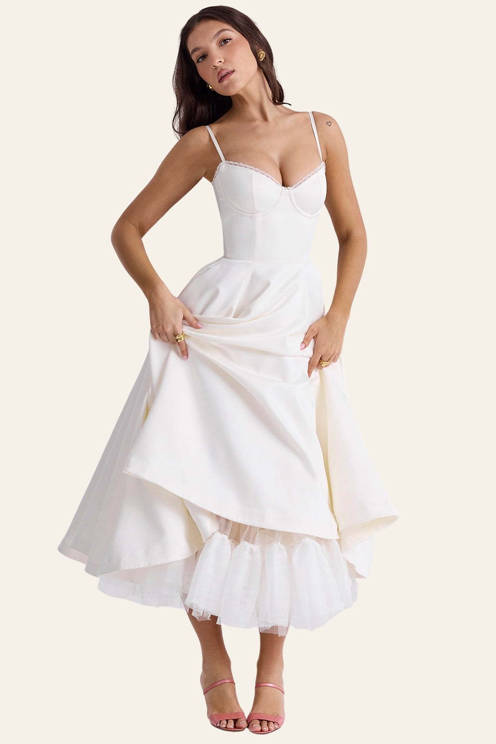ZADIYA™ | TULLE MIDI DRESS