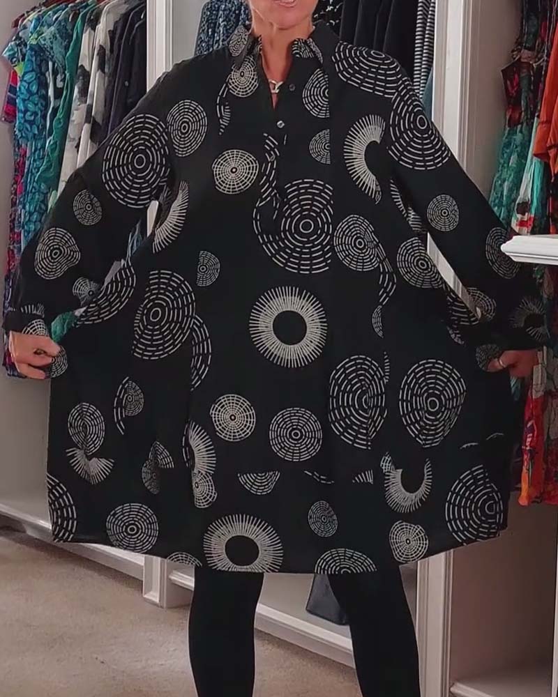 ZADIYA™ | Geometric Wrap Dress