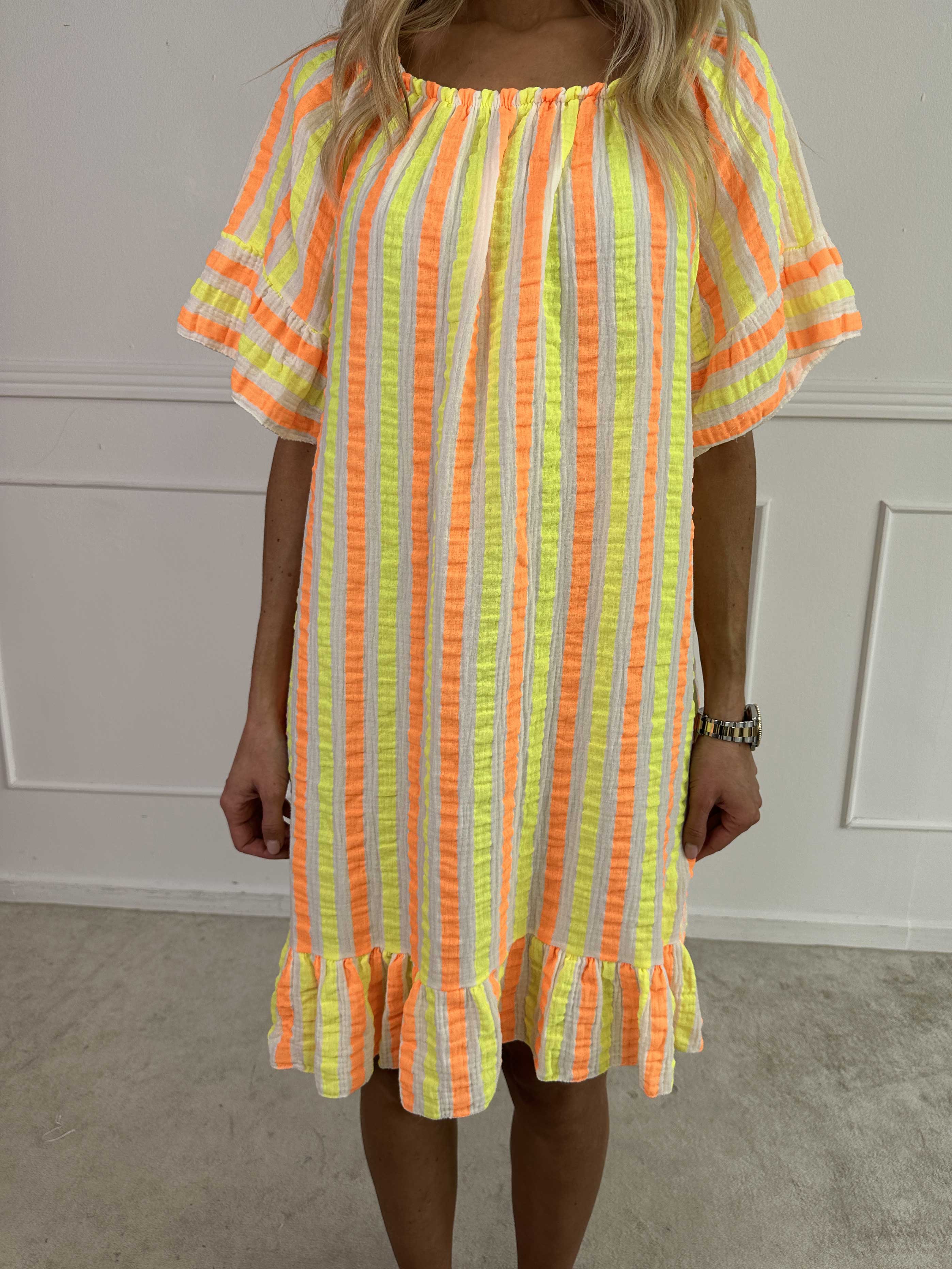 ZADIYA™ | SOFT STRIPED COTTON DRESS
