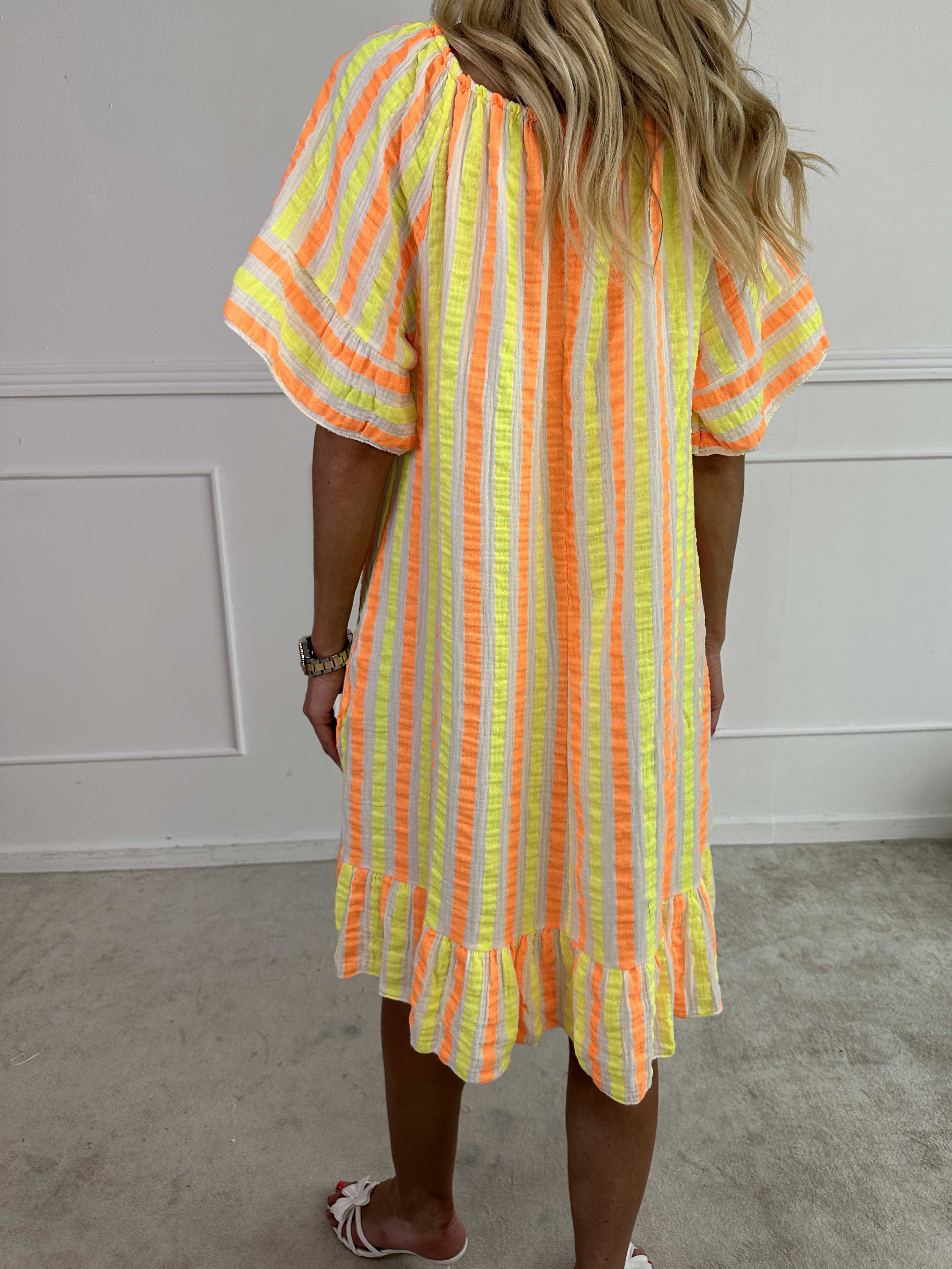 ZADIYA™ | SOFT STRIPED COTTON DRESS